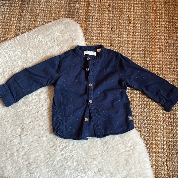 👕 Zara white confetti shirt - Picture 1 of 4